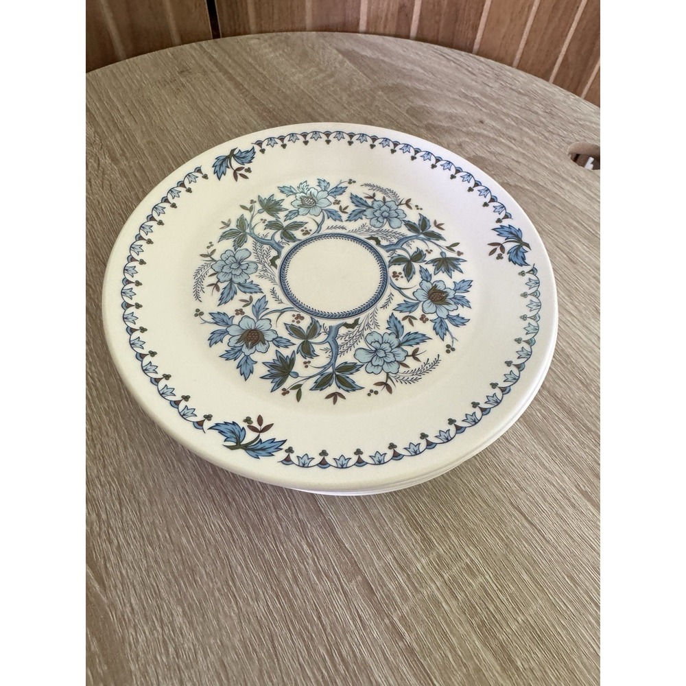Set Of 6 Noritake Progression Blue Moon Bread and Butter Plates 6.25"Japan MINT